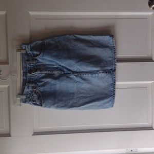 Vintage 80s Levi's Denim Pencil Skirt